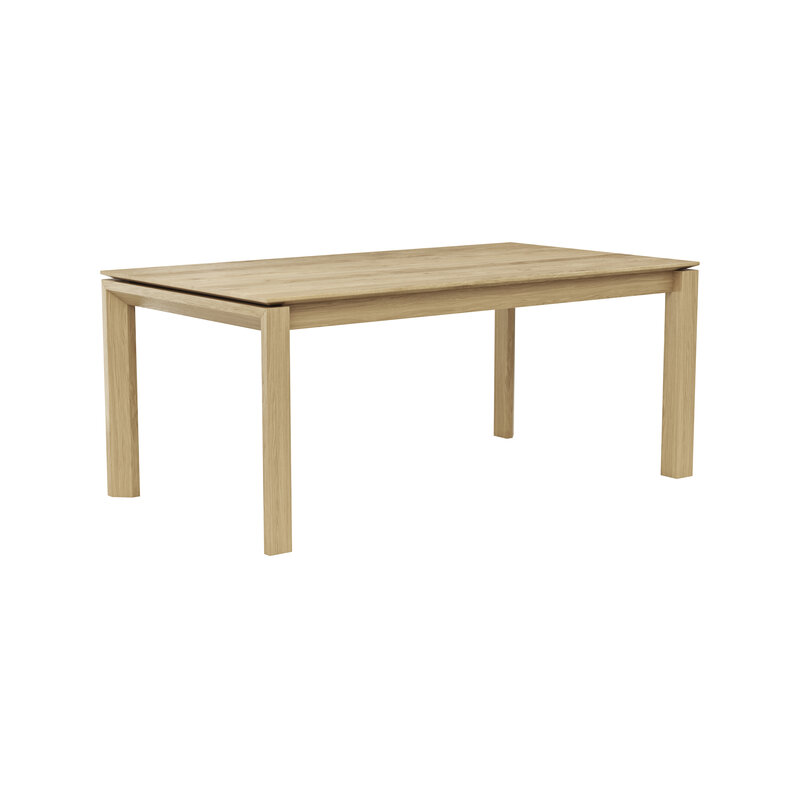 Esstisch 5000 - LB ca. 180x100 cm, Eiche massiv, Bianco