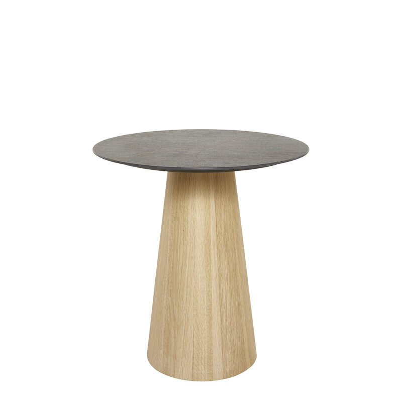 Beistelltisch Cono - DH ca. 40x45 cm, Keramik, Graubraun