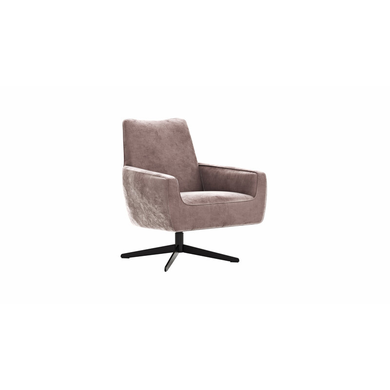 Drehsessel Matina - Größe L, Velour, Mauve