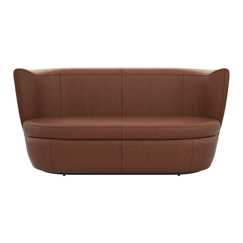 Sofa Cativa - 2-Sitzer, Leder, Cognac