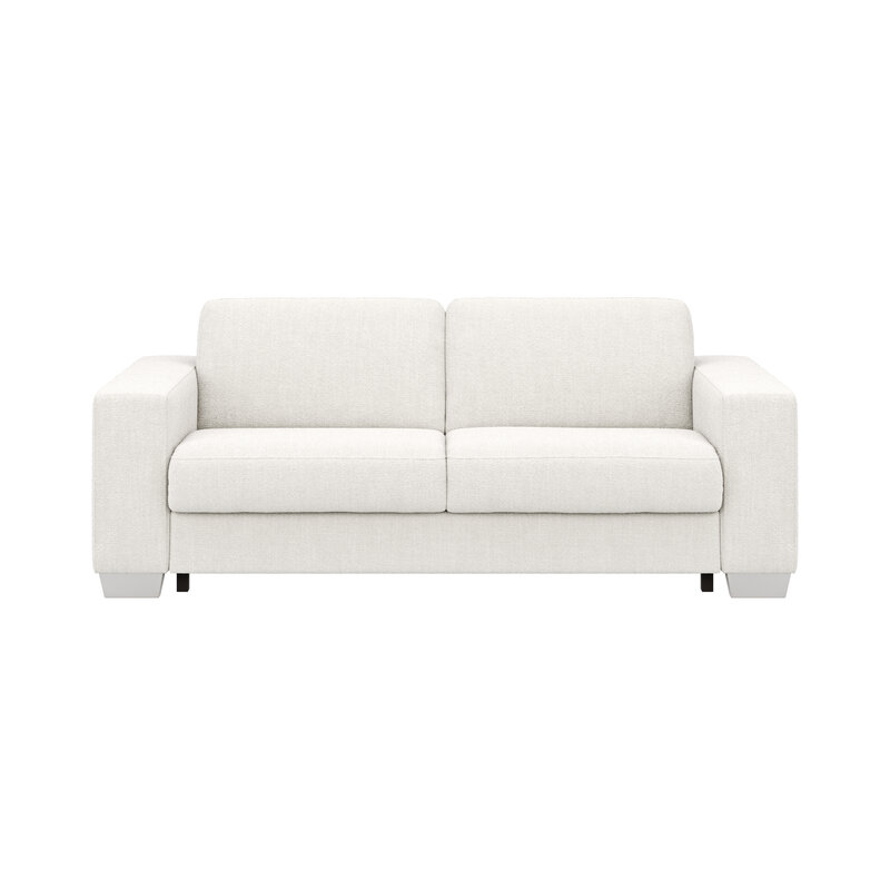 Sofa Nuoro - 2,5-Sitzer inkl. Schlaffunktion, Armlehne breit, Stoff, Natur