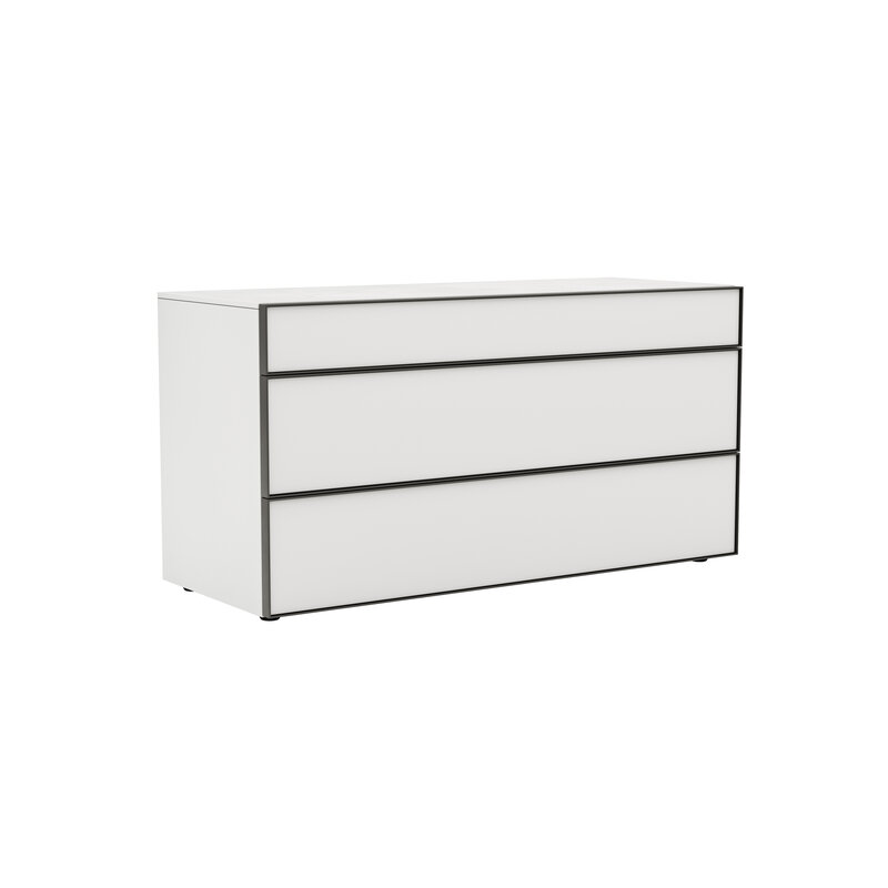 Kommode Loretto - BHT ca. 135x70x53 cm, Lack matt, Weiß