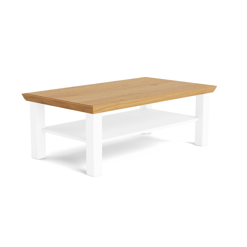 Couchtisch Monda - LBH ca. 120x70x45 cm, Weiß
