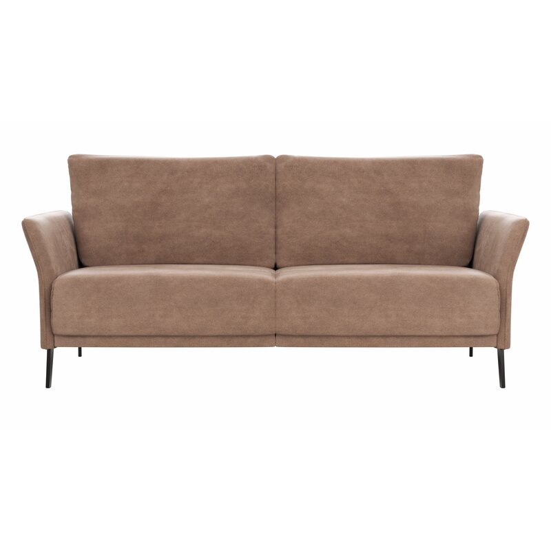 Sofa Rosario - 3-Sitzer, Stoff, Cognac