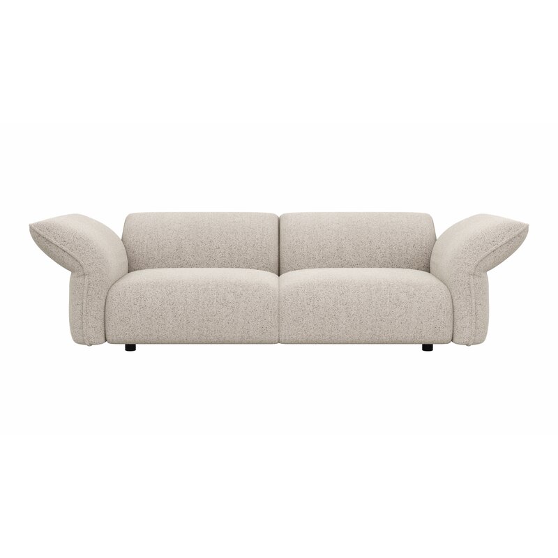 Sofa Motone - 3-Sitzer, Stoff, Beige