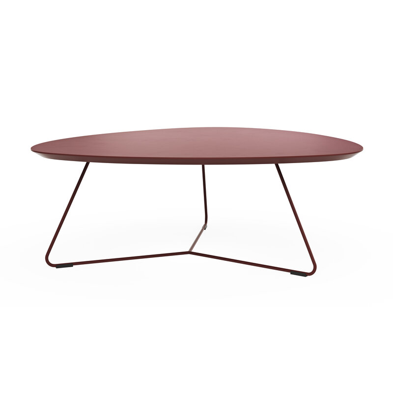 Couchtisch Fano - LBH ca. 87x78x33 cm, Fenix, Bordeaux