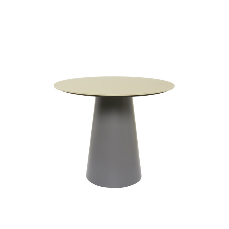 Beistelltisch Cono - DH ca. 60x52 cm, Glas, Mandel