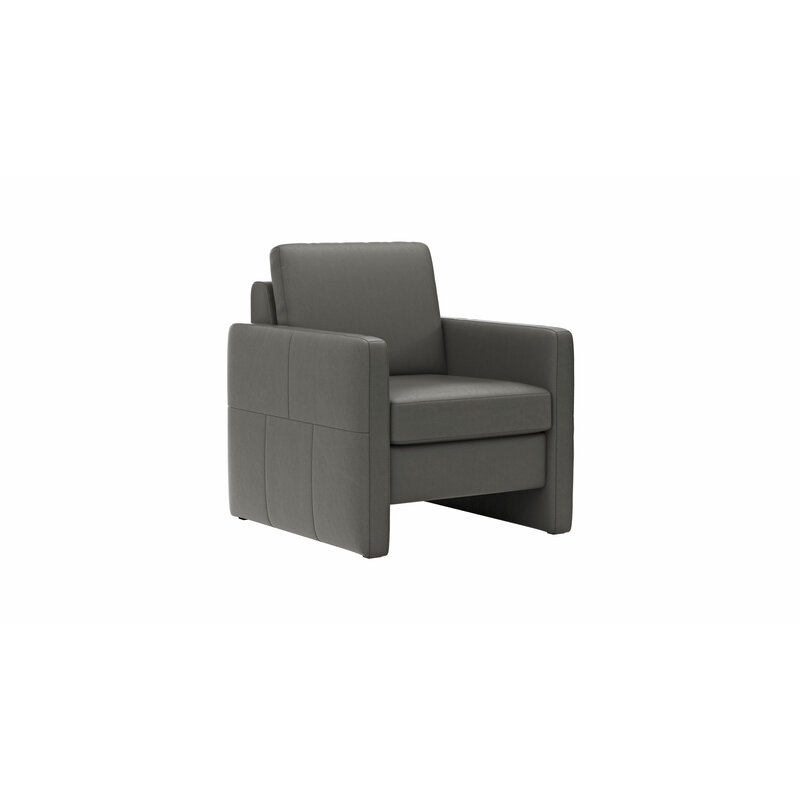 Sessel Arima N - Leder, Anthrazit