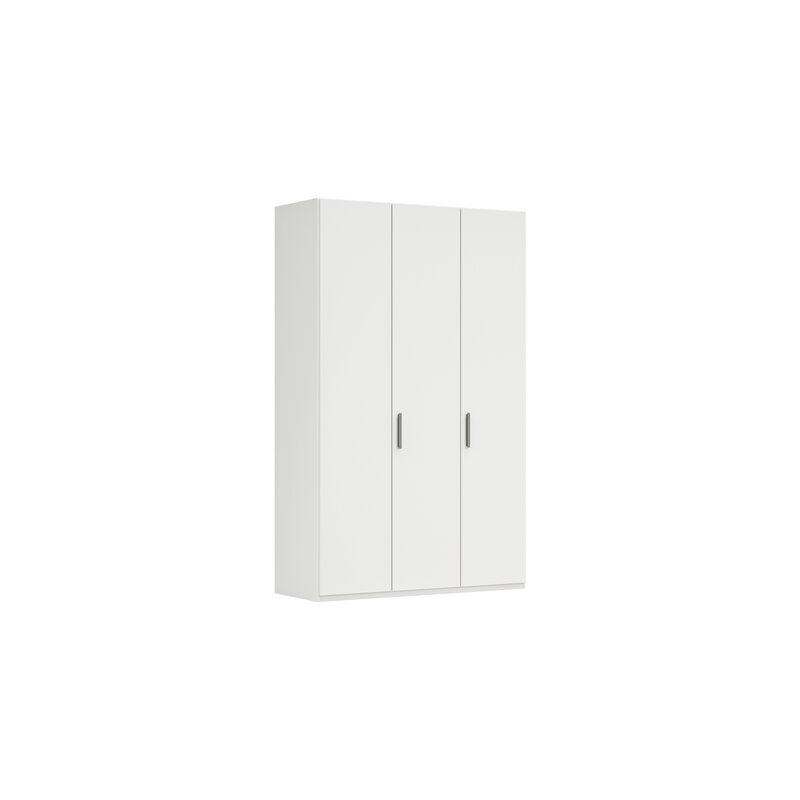 Drehtürenschrank Viana - B. ca. 151 cm, Lack, Weiß