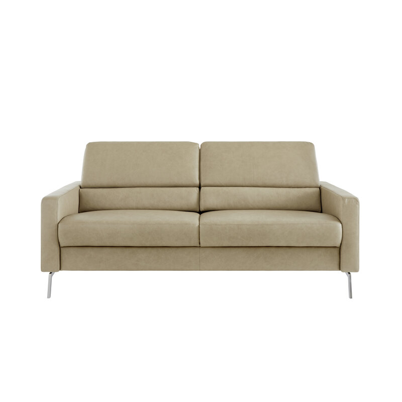 Sofa Valera - 2,5-Sitzer, Leder, Taupe