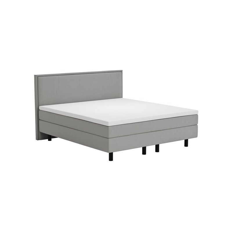 Boxspringbett Valencia - Liegefläche ca. 180x200 cm, Stoff, Zink
