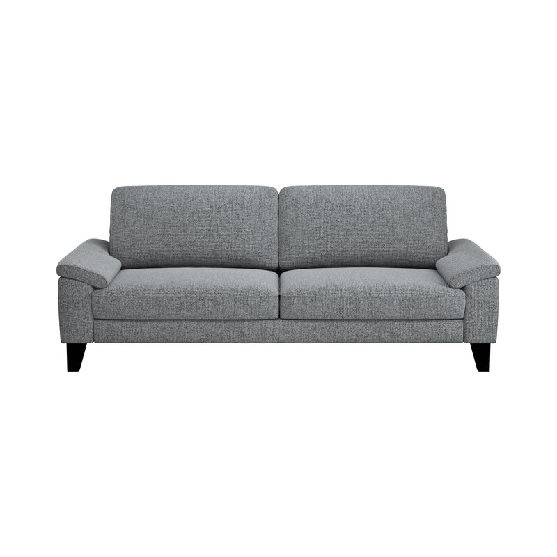 Sofa Oviedo - 3-Sitzer, Stoff, Grau