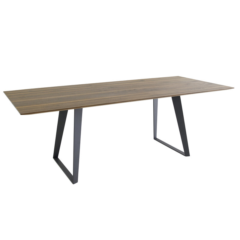 Esstisch Cinque Passi - LB ca. 220x95 cm, Nussbaum Massiv