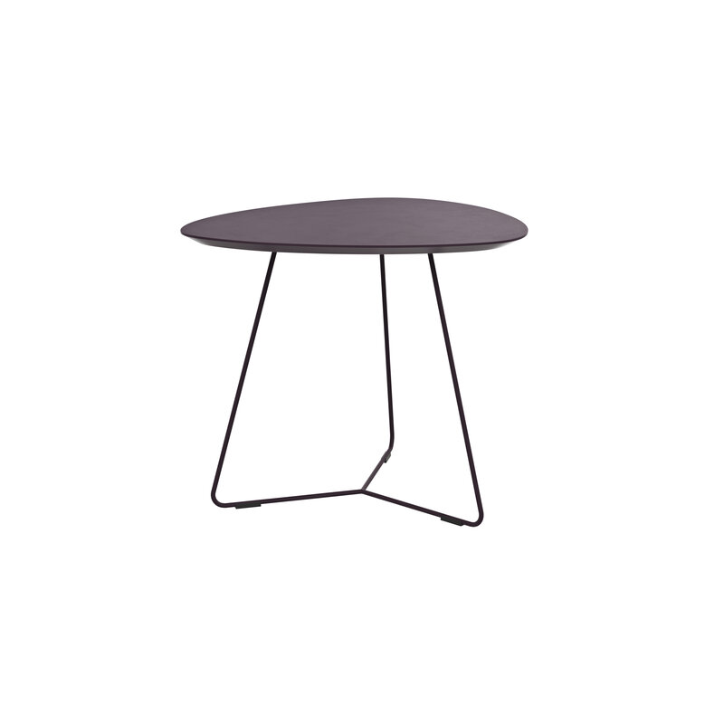 Ecktisch Fano - LBH ca. 59x50x50 cm, Fenix, Aubergine