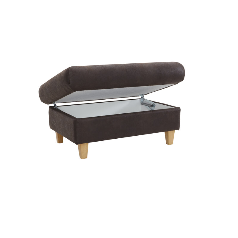Hocker Cornella Classic - BL ca. 65x95cm, Stoff mocca