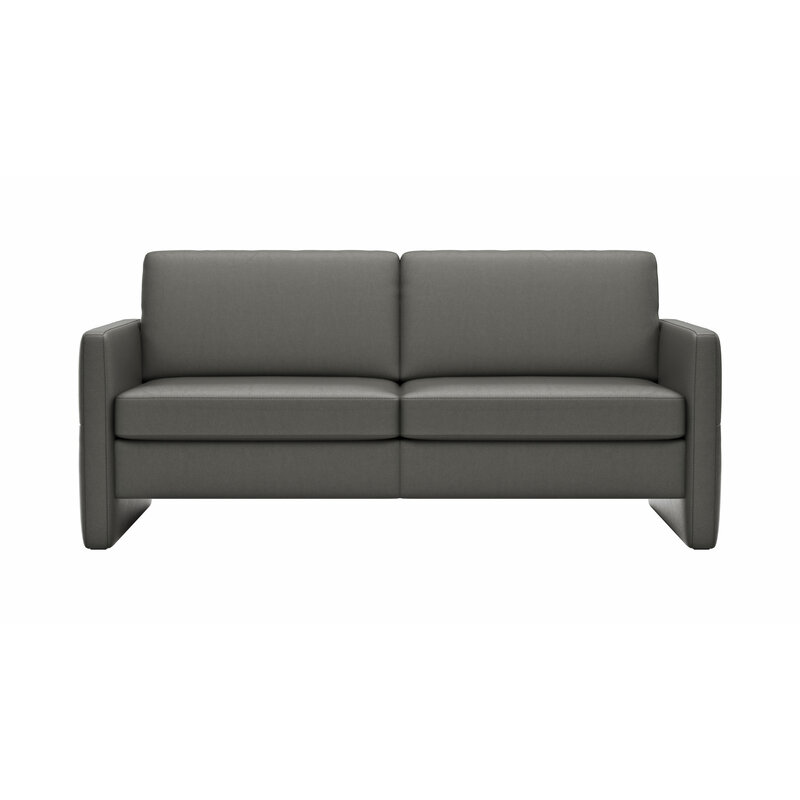 Sofa Arima N - 2,5-Sitzer, Leder, Anthrazit