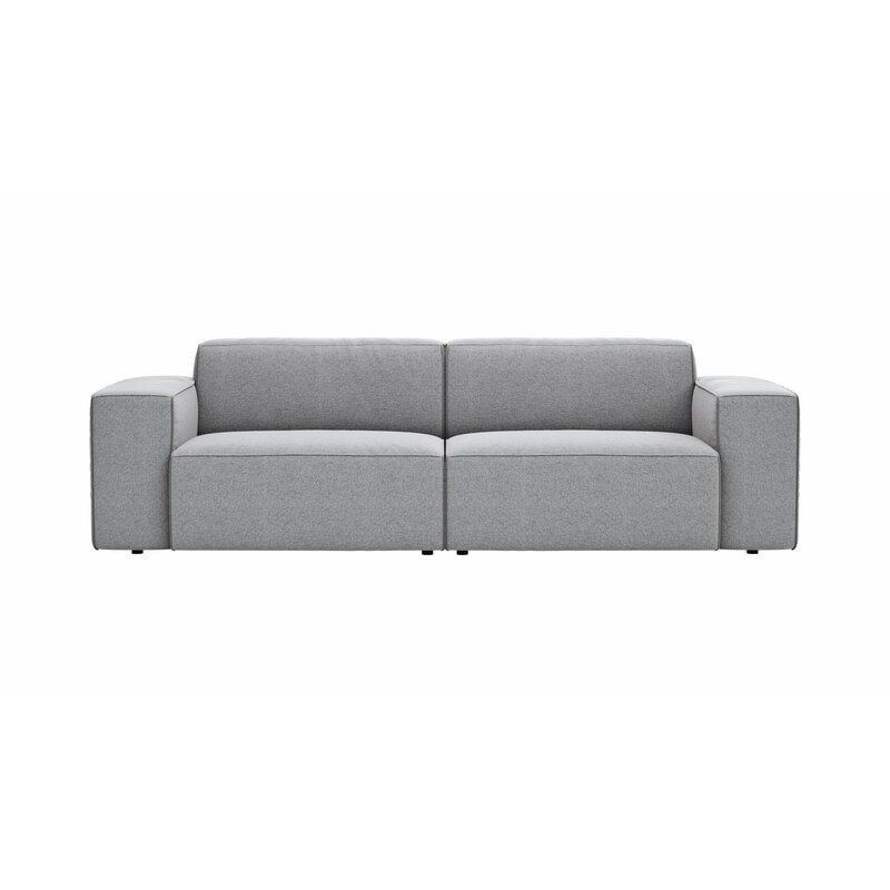 Sofa Elementos - 3-Sitzer, Stoff, Grau