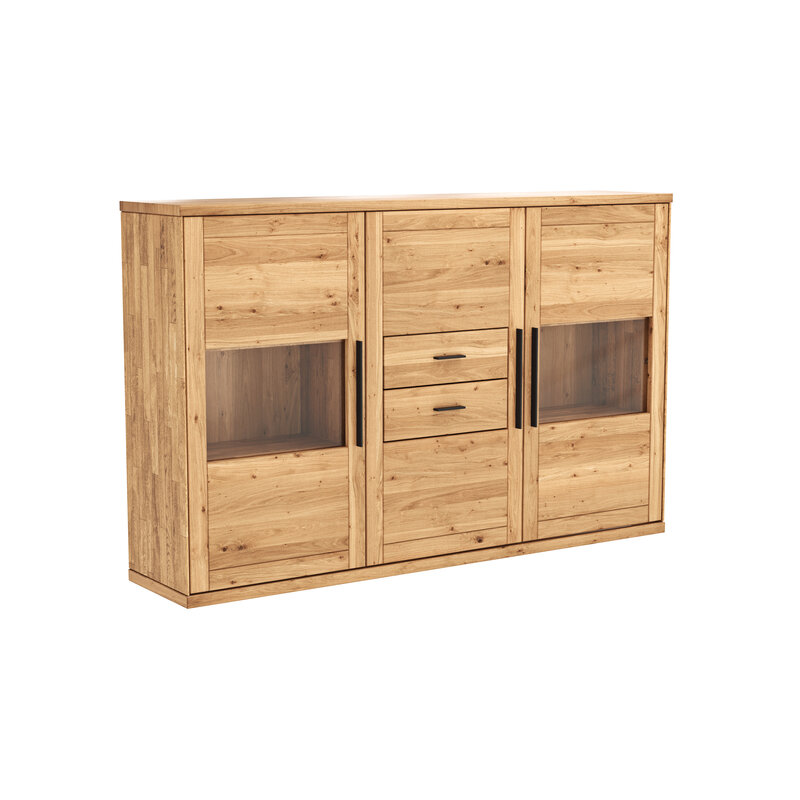 Highboard Faro 6.0 - Wildeiche massiv, natur, geölt