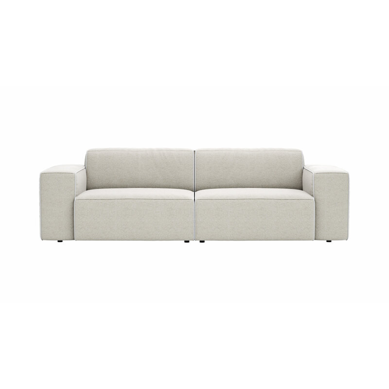 Sofa Elementos - 3-Sitzer, Stoff, Natur