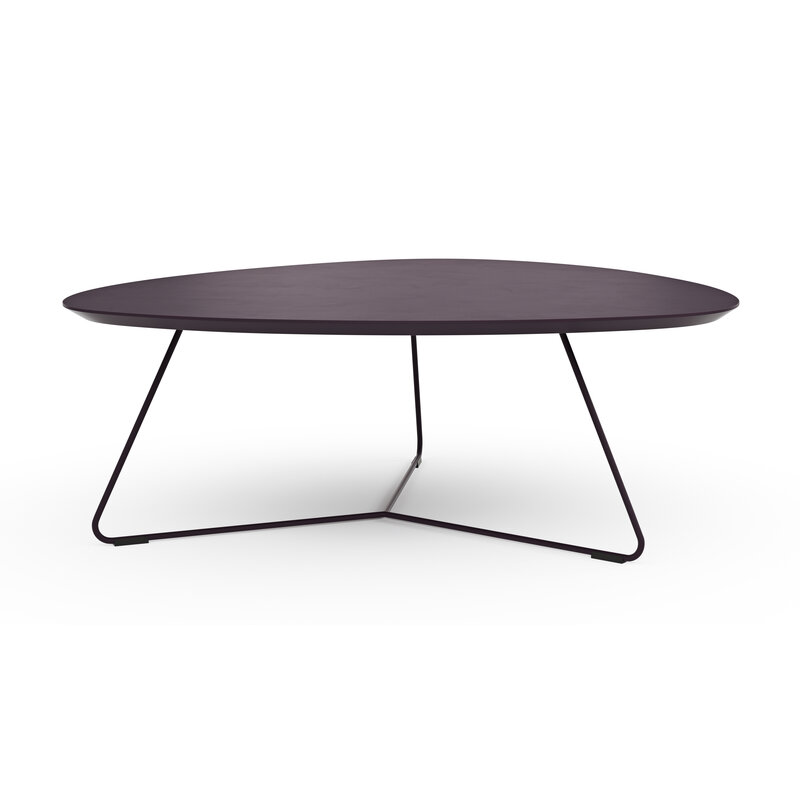 Couchtisch Fano - LBH ca. 87x78x33 cm, Fenix, Aubergine