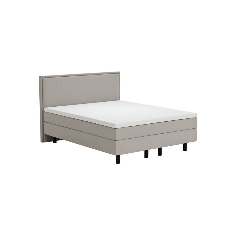 Boxspringbett Valencia - Liegefläche ca. 160x200 cm, Stoff, Mauve