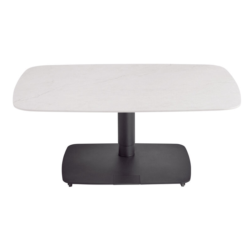 Couchtisch Camas - LBH ca. 100x65x42 cm, Keramik, Creme