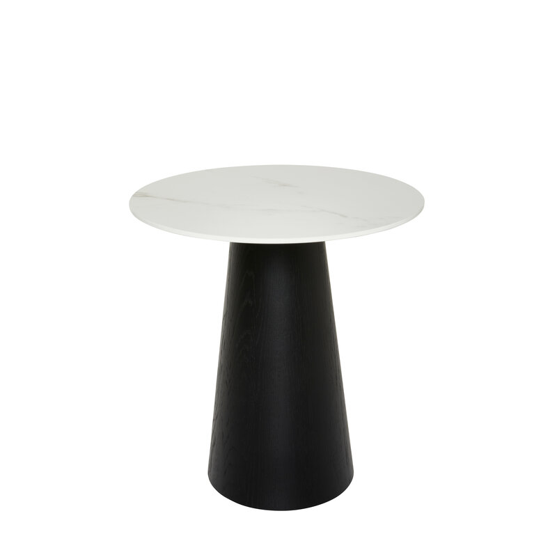 Beistelltisch Cono - DH ca. 40x45 cm, Keramik, Weiß