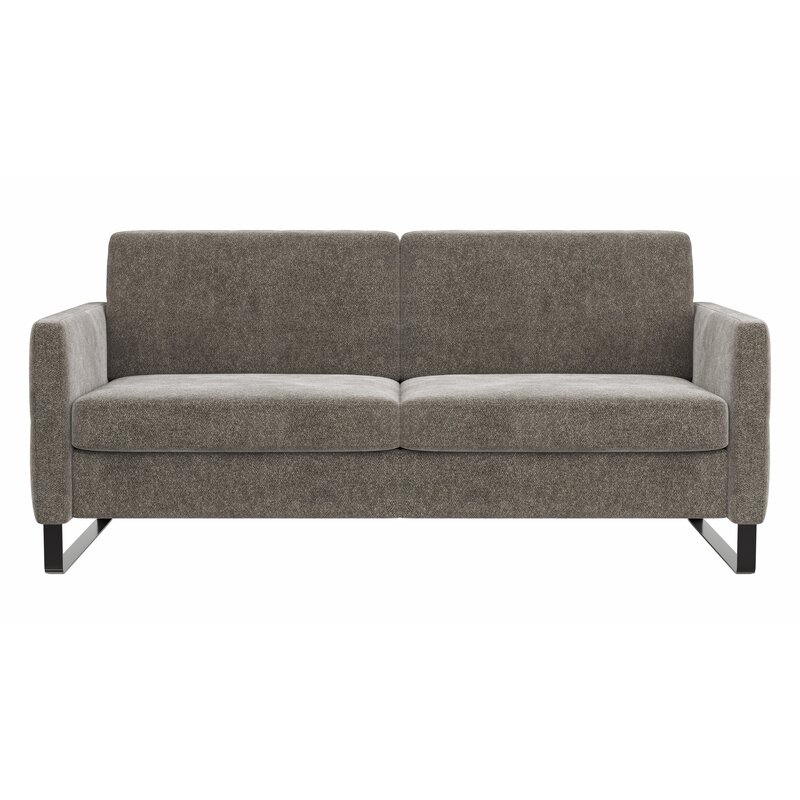 Sofa Arima N - 2,5-Sitzer inkl. Armlehne klappbar, Stoff, Mocca
