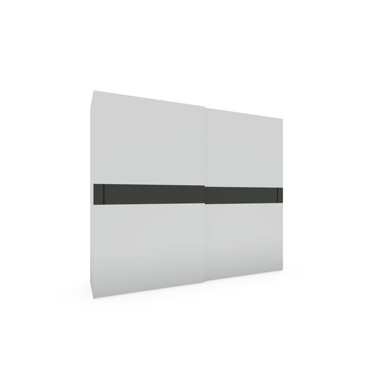 Schiebetürenschrank Loretto - B ca. 280 cm, Lack matt, Weiß