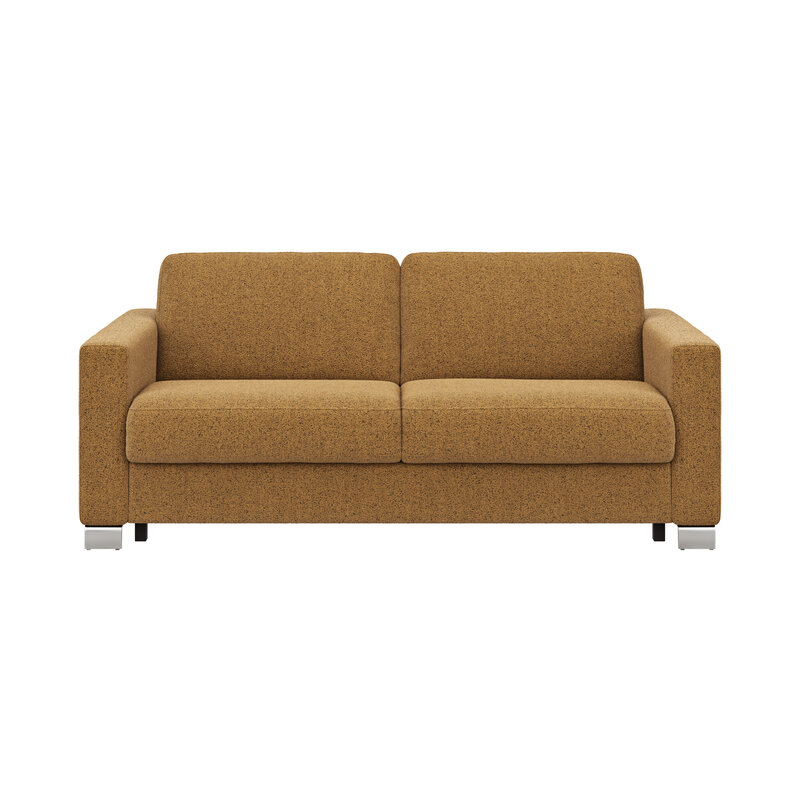 Sofa Nuoro - 2,5-Sitzer inkl. Schlaffunktion, Armlehne 1, Stoff, Cognac