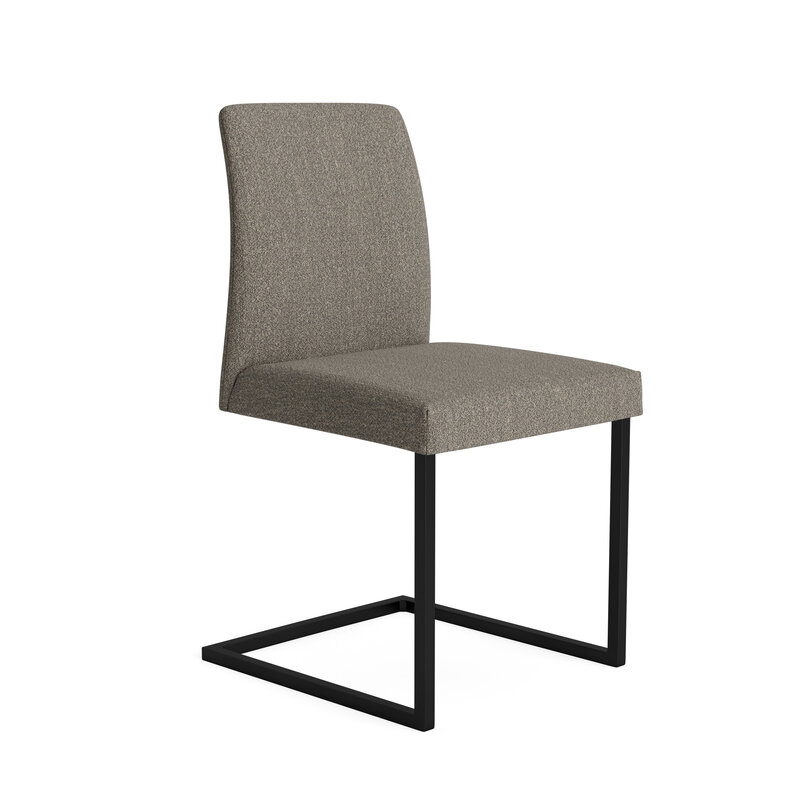 Stuhl Olvera - Stoff, Taupe