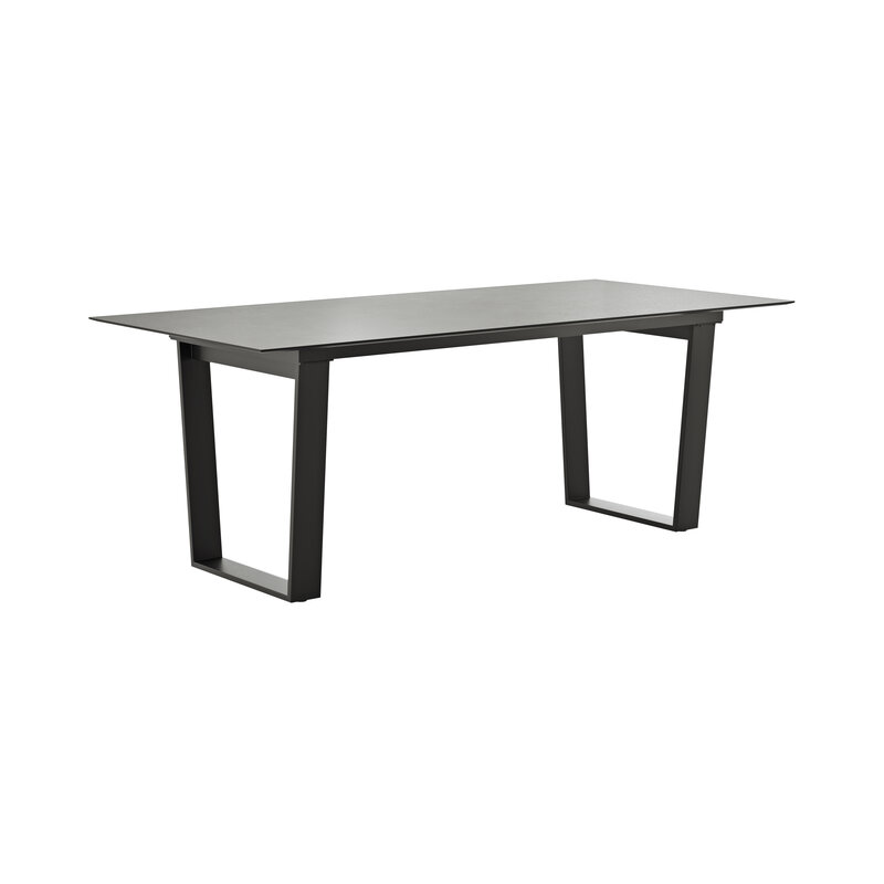 Esstisch Dinner - LB ca. 200x95 cm, Kunststoff, Grau