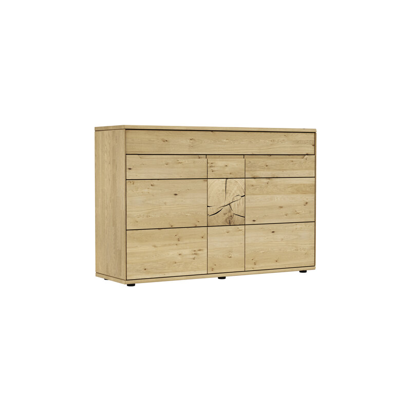 Sideboard Amora - Wildeiche massiv bianco
