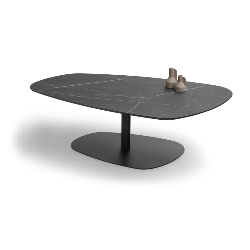 Couchtisch Fano-Hit - LBH ca. 120x71x39 cm, HPL, Schwarz marmoriert