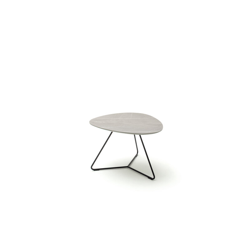 Couchtisch Fano - LBH ca. 67x60x43 cm, HPL Laminat, Granit