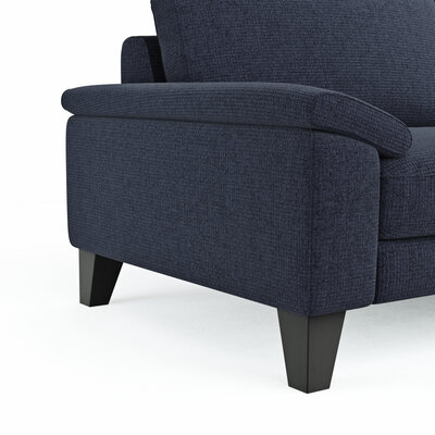 Sofa Oviedo - 3-Sitzer, Stoff, Dunkelblau