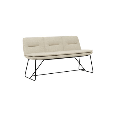 Polsterbank Macano - B ca. 160 cm, Stoff, Beige 102639