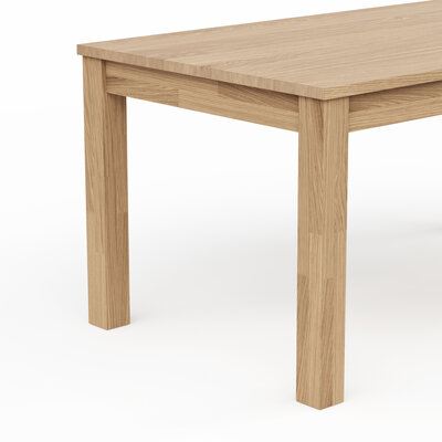 Esstisch Dinner - LB ca. 160x90 cm, Eiche bianco massiv