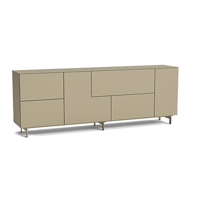 Sideboard 3900 - BHT ca. 240x87x45 cm, Lack Bronce hell 1291433891