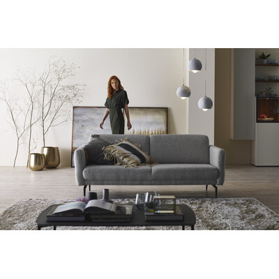 Sofa Estrela - 2,5-Sitzer inkl. Rücken-/Armlehne verstellbar, Stoff, Creme