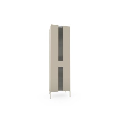 Vitrine 3900 - B ca. 60 cm, Lack matt, Graubeige 109277
