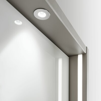Drehtürenschrank Marbella - B. ca. 302cm, Korpus, Front Glas, Weiß