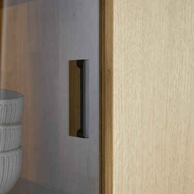 Vitrine Estana - inkl. Beleuchtung, Eiche massiv, legno