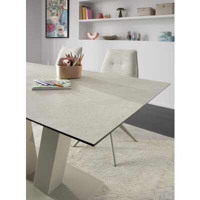 Esstisch Dinner - ausziehbar, LB ca. 160x 90 cm, HPL, Sand