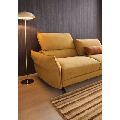 Sofa Fiolina - 3-Sitzer inkl. Schlaffunktion, Stoff, Senfgelb