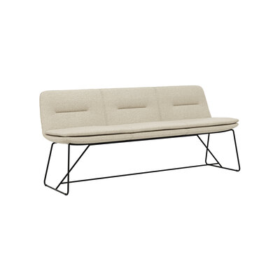 Polsterbank Macano - B ca. 200 cm, Stoff, Beige 102645