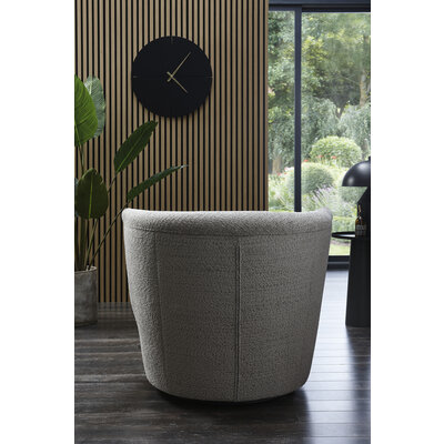 Sessel Cativa -  drehbar, Stoff, Graubeige