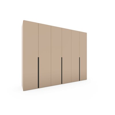 Drehtürenschrank Loretto - B ca. 280 cm, Lack matt, Sand 117676