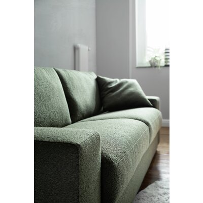 Sofa Nuoro - 3-Sitzer inkl. Schlaffunktion, Stoff, Olivgrün