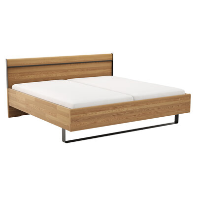 Bett Lenoso - Liegefläche ca. 200x200 cm, Eiche massiv 1291427827